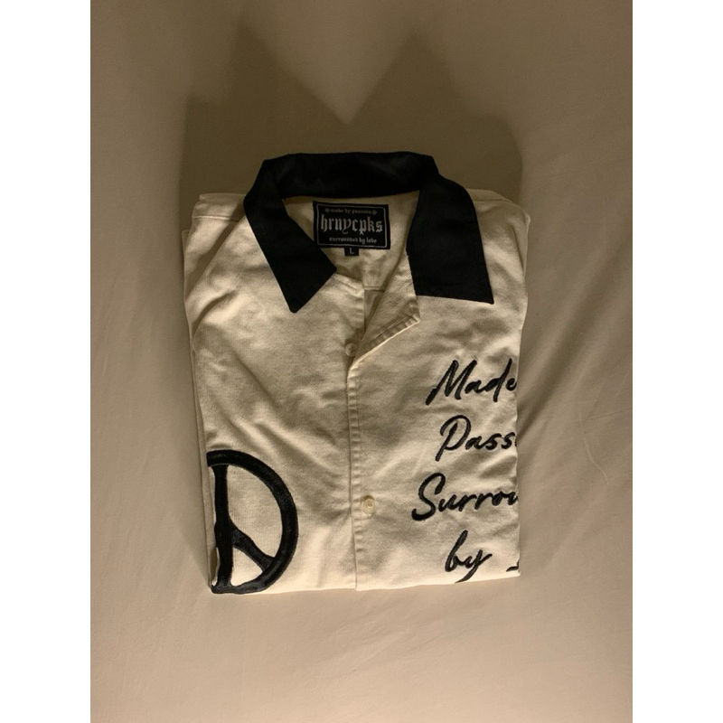 preloved open collar corduroy uk M