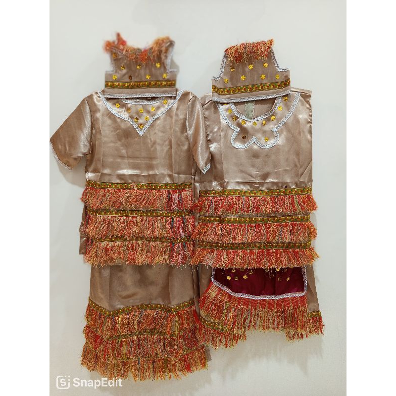 Baju Adat Pakaian Adat Busana Adat Papua Anak Laki Perempuan Cewek Cowok TK SD SMP