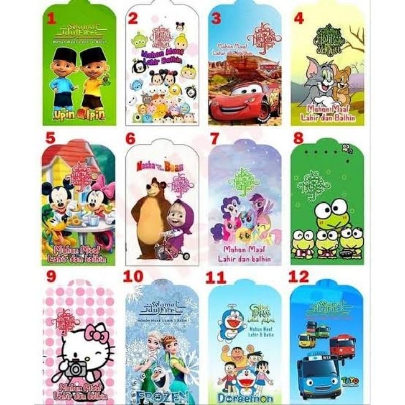 

12. Amplop Lebaran Karakter Gambar Upin Ipin