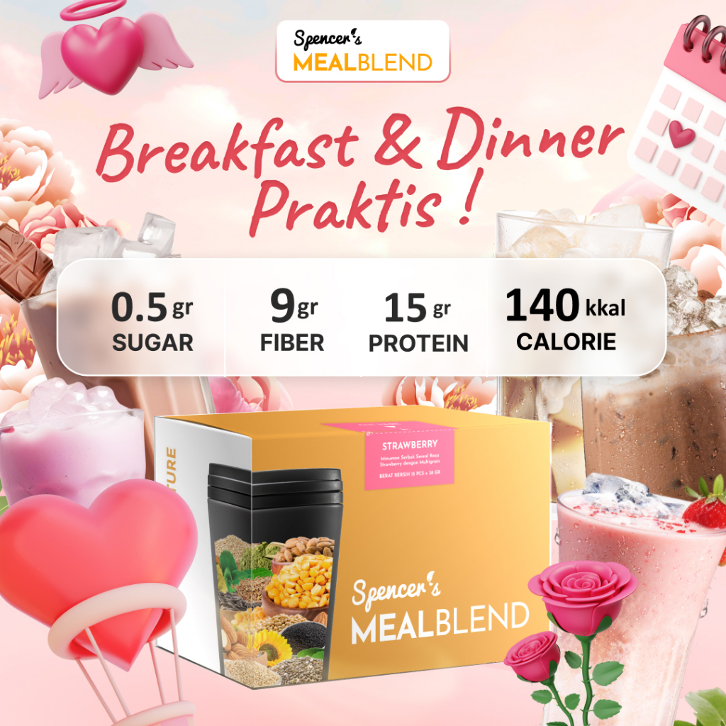 

Spencer's MealBlend - Nutrisi Alami Breakfast dan Dinner untuk Sarapan Langsing