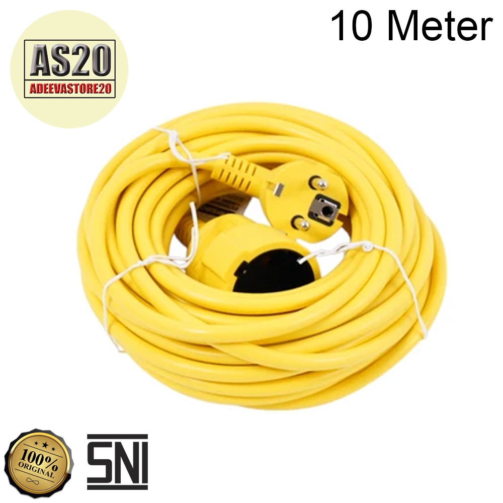 Krisbow Kabel Ekstension Colokan Listrik 10 Meter