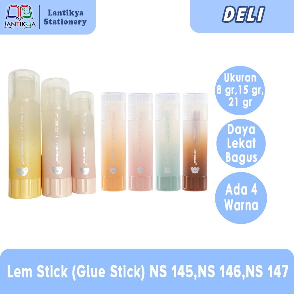 

Deli Glue Stick /Lem Stick Butterbear/NS 145,NS 146,NS 147