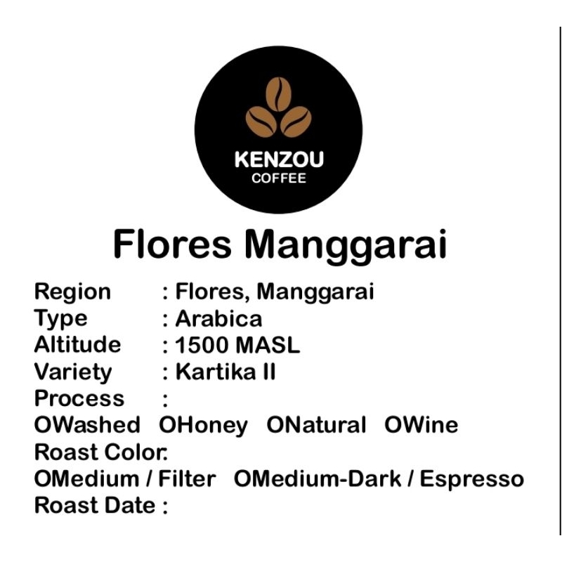 

Arabica Flores Manggarai Natural Anaerob