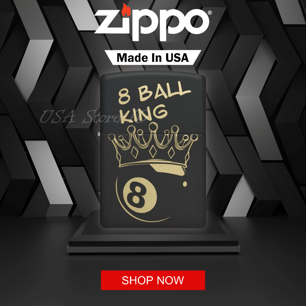 Korek Api Zippo Billiards Champion Design 46291 Original Made In USA
