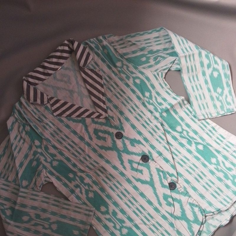 [PRELOVED] BLAZER BATIK TENUN ETNIK