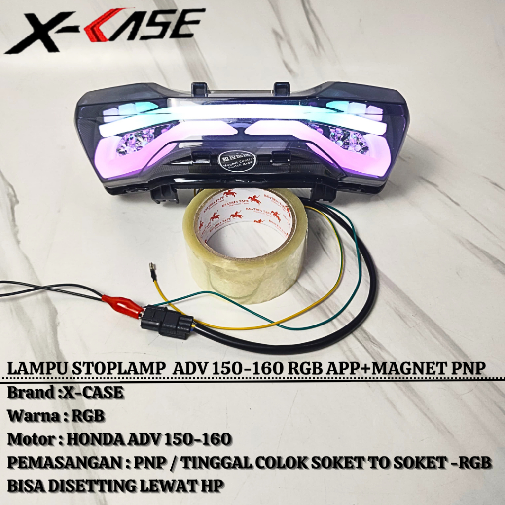 Lampu Stop ADV 150 160 Lazy RGB APK 200+ Stoplamp Leji Xcase