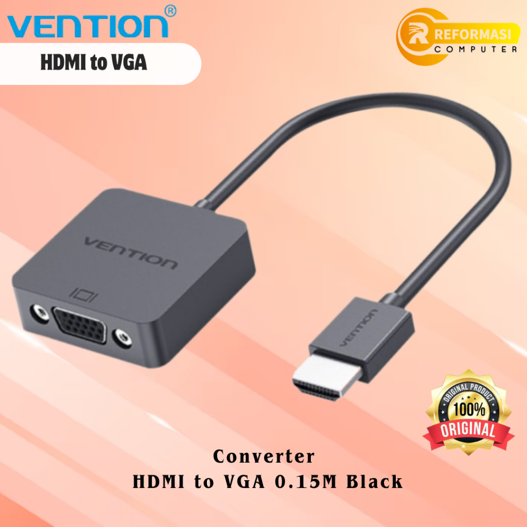 VENTION Converter VENTION HDMI to VGA 0.15M Black