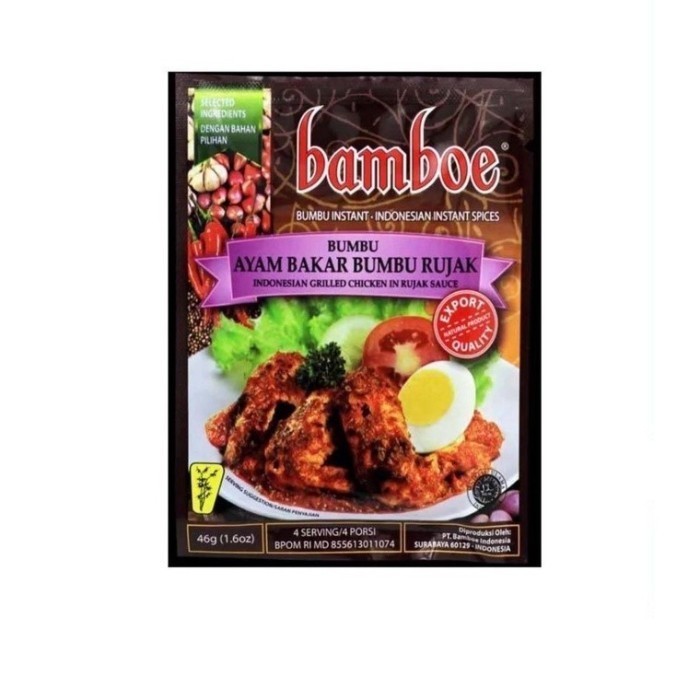 

BAMBOE AYAM BAKAR BUMBU RUJAK 40GR 8992735210101