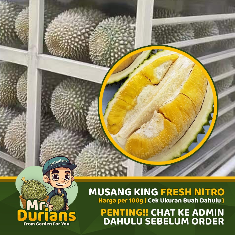 Durian Musangking Nitrogen Utuh / Musangking frozen Utuh