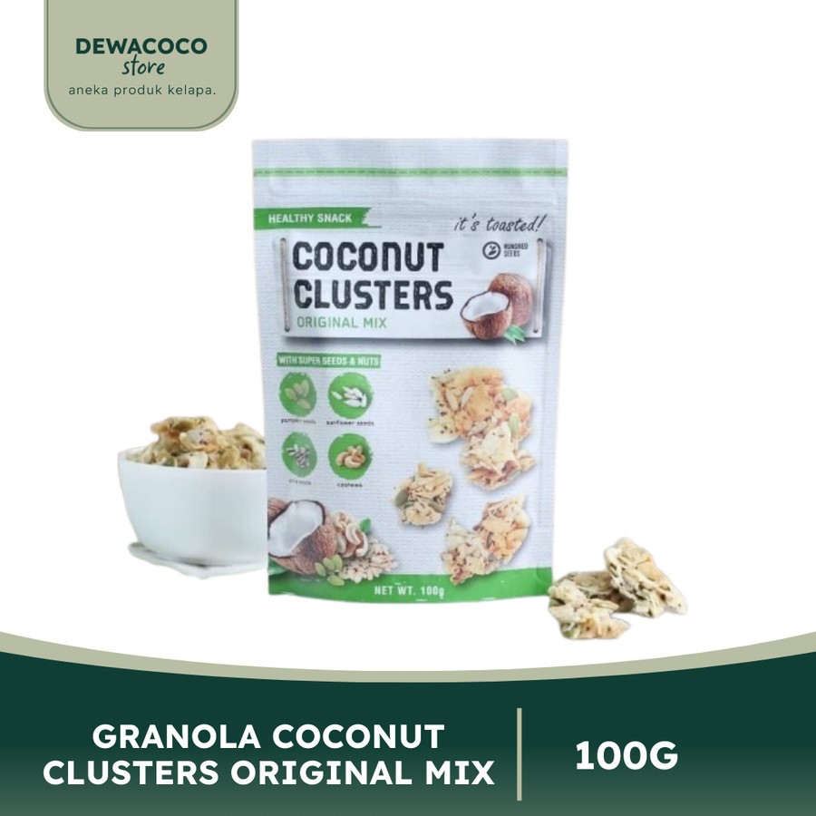 

Snack Sehat Granola Rasa Kelapa Original Coconut Clusters Original Mix