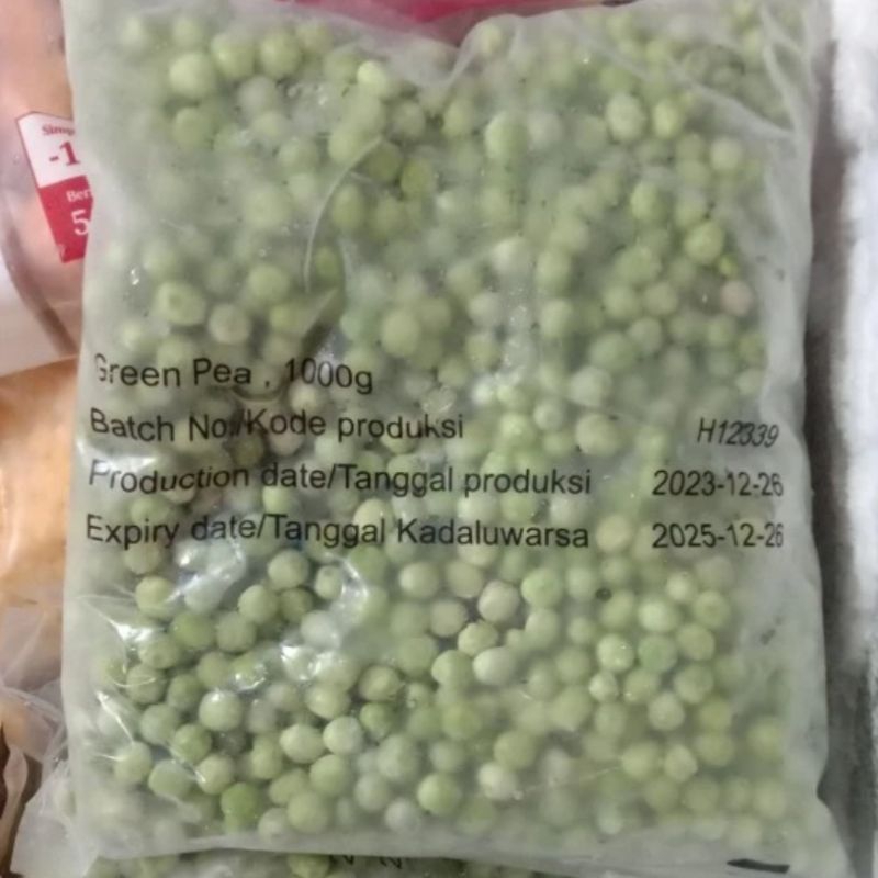 

Frozen Green Peas 1Kg / Kacang Polong Beku