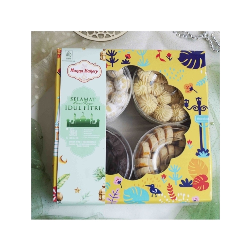 

Parcel Kue kering/ Paket Hemat Eid Mubarak/hampers murah lebaran/hampers paket kering 4 idul fitri
