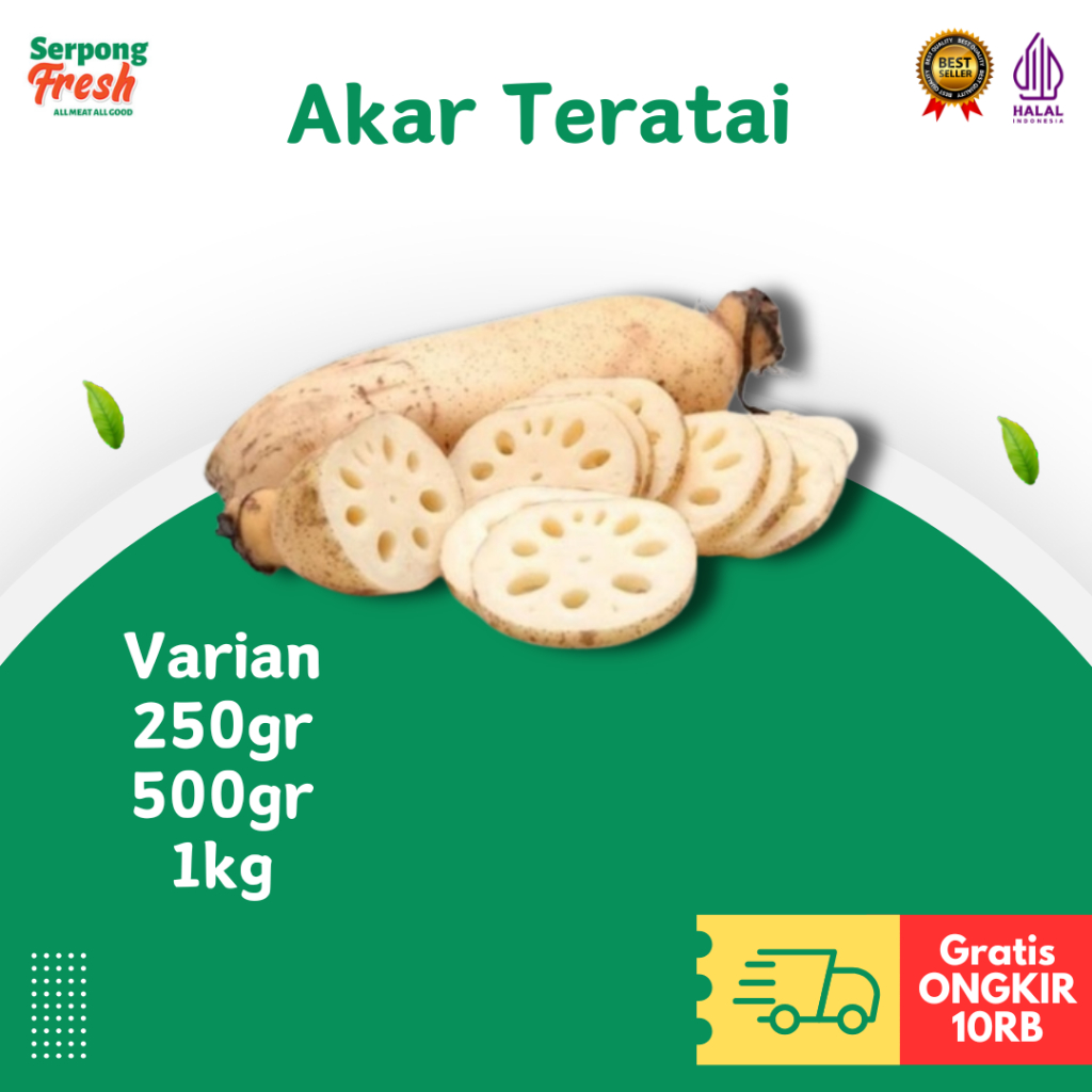 

Akar Teratai Lotus Root FRESH 250gr 500gr 1kg Sayuran Segar