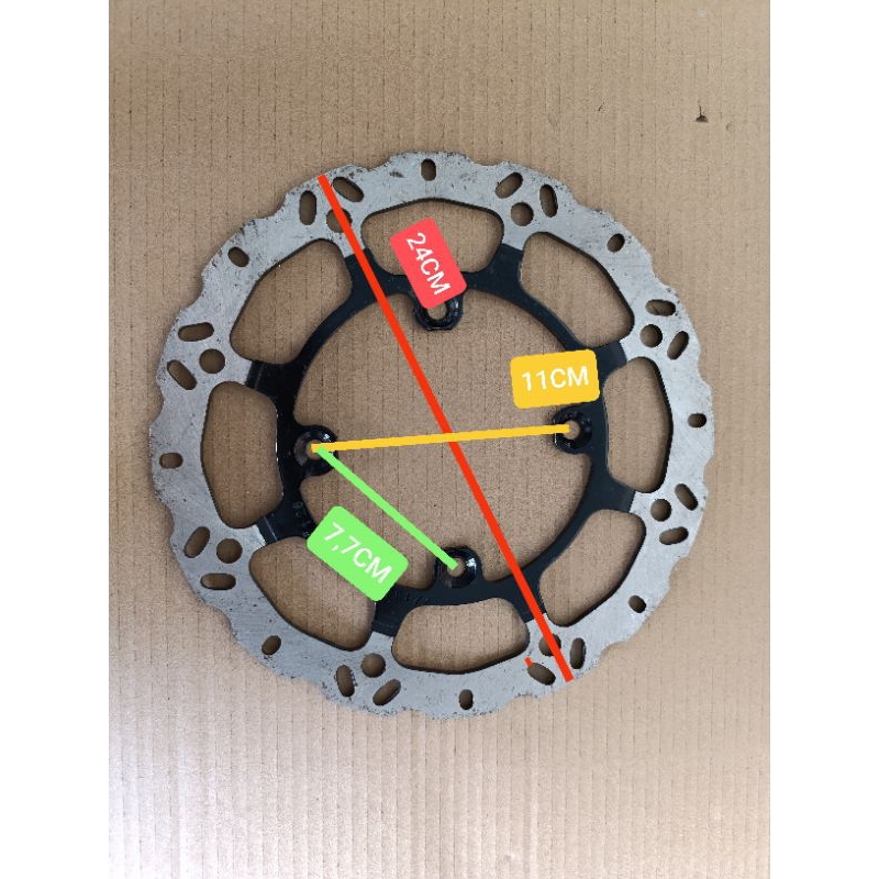 piringan cakram belakang minerva megelli 250cc original baru