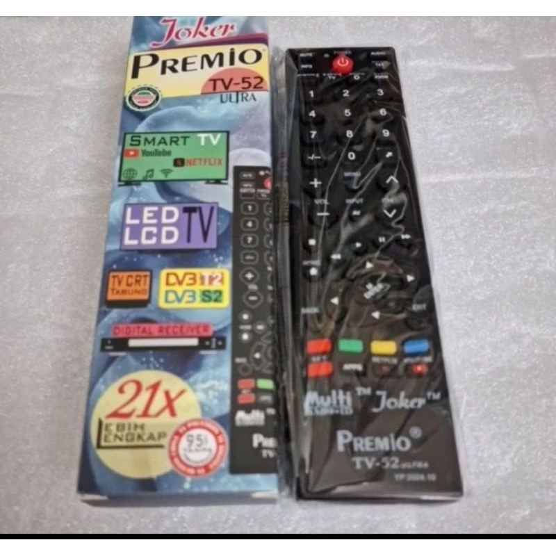 remote tv joker premio tv 52