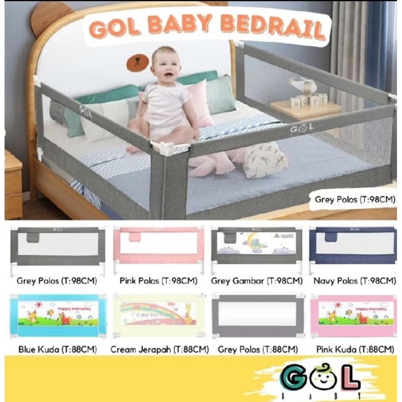 GOL Baby Bedrail Grey Gambar