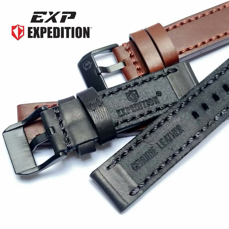 ORIGINAL•STRAP JAM EXPEDITION KULIT 24MM TALI JAM TANGAN EXPEDITION ORIGINAL KULIT STRAP TALI JAM EX
