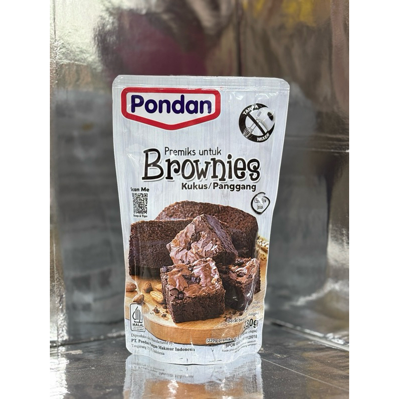 

PONDAN BROWNIES KUKUS ATAU PANGGANG