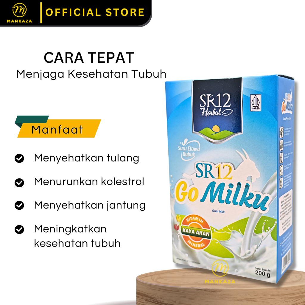 

SR12 Go Milku Susu Etawa Susu Gomilku SR12 Susu Kambing Etawa Bubuk Kualitas Premium Kemasan Hemat 200 gram