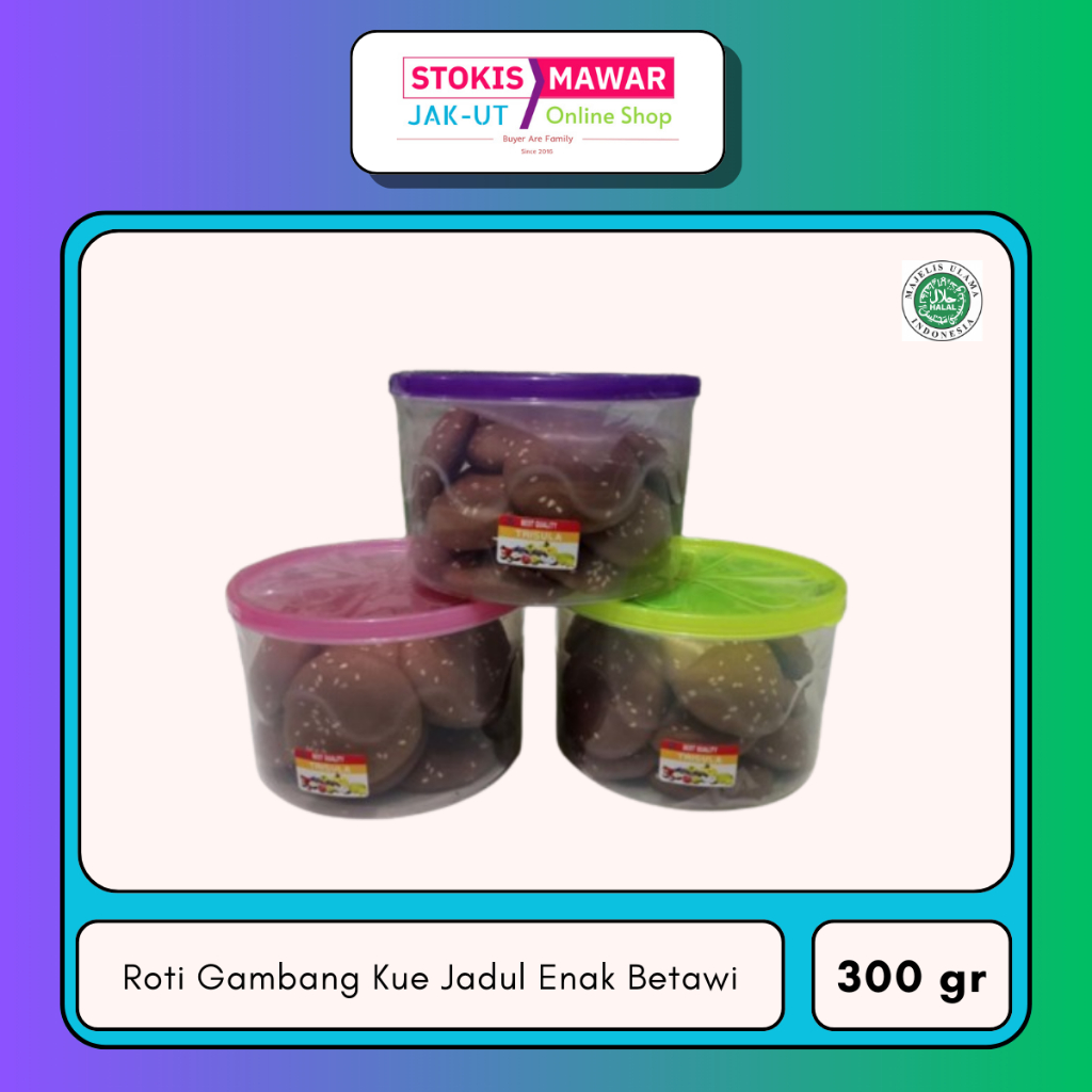 

Kue Gambang Enak Roti Jadul Betawi Hapyna Kemasan Toples