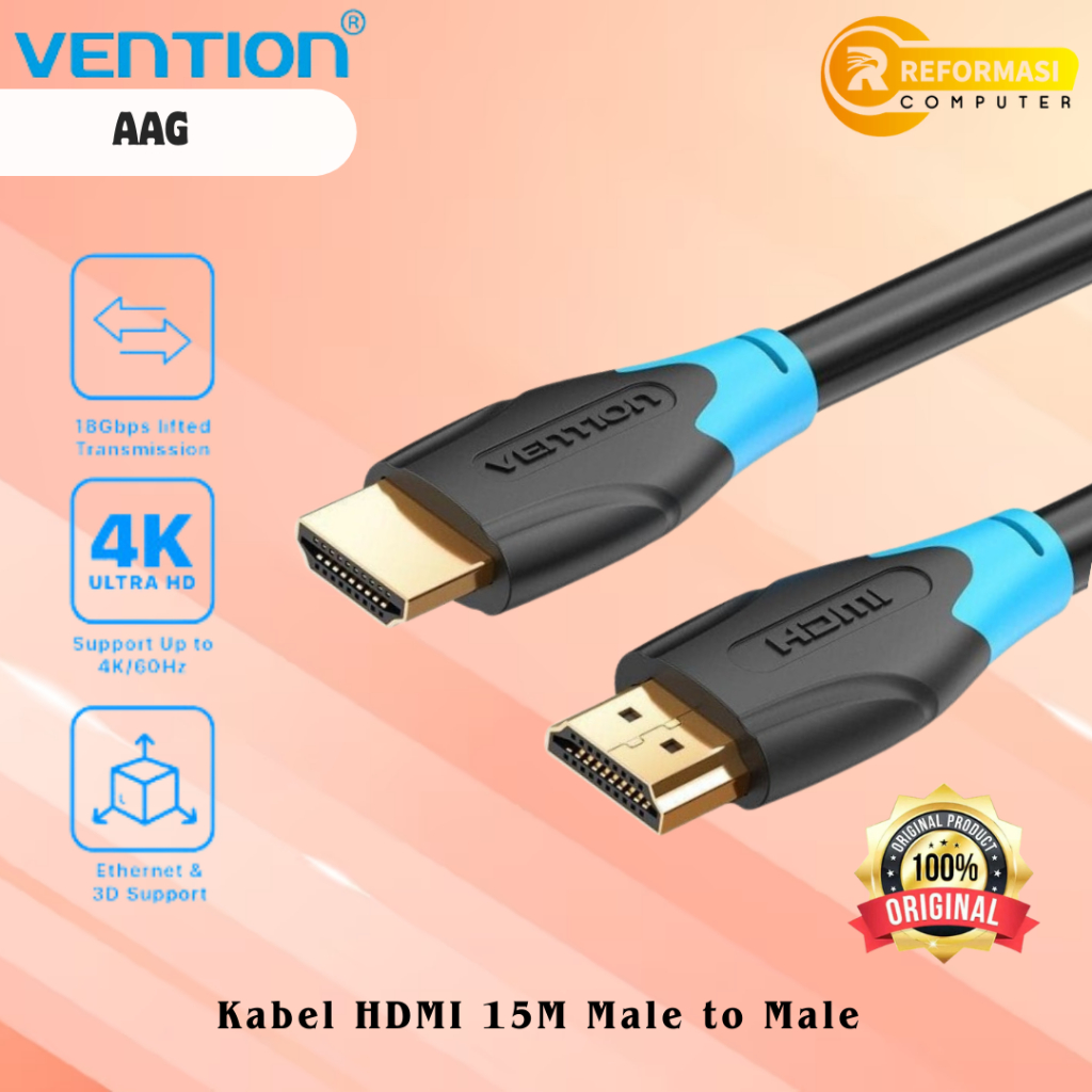 VENTION Kabel HDMI Vention AAG 15M Male to Male - AAG