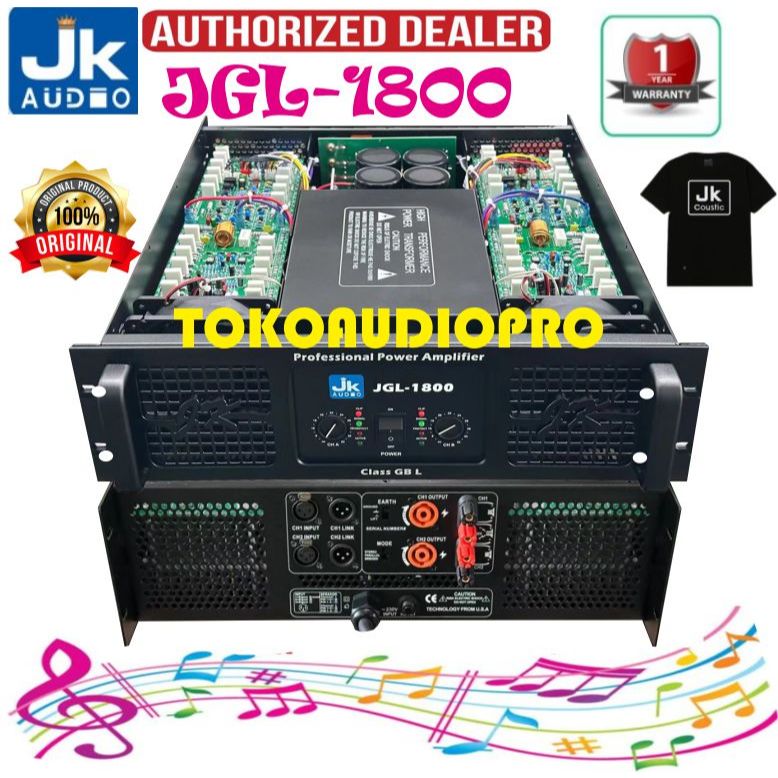 Power  JK Audio JGL1800 Power Amplifier Kelas GB Original Jk Audio JGL-1800
