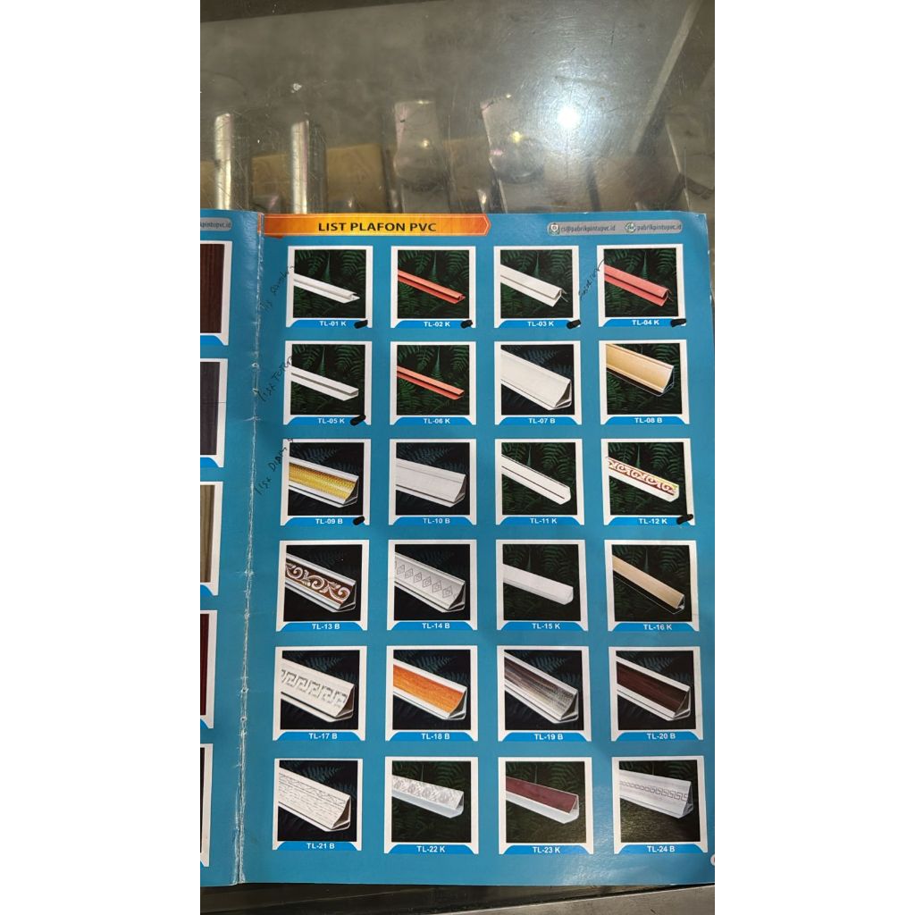 Atap plafon PVC berbagai macam bentuk