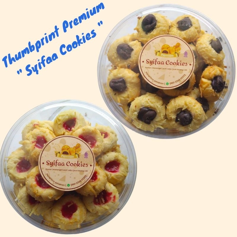 

Kue Kering/Thumbprint Keju Premium/Kemasan Toples 250gram