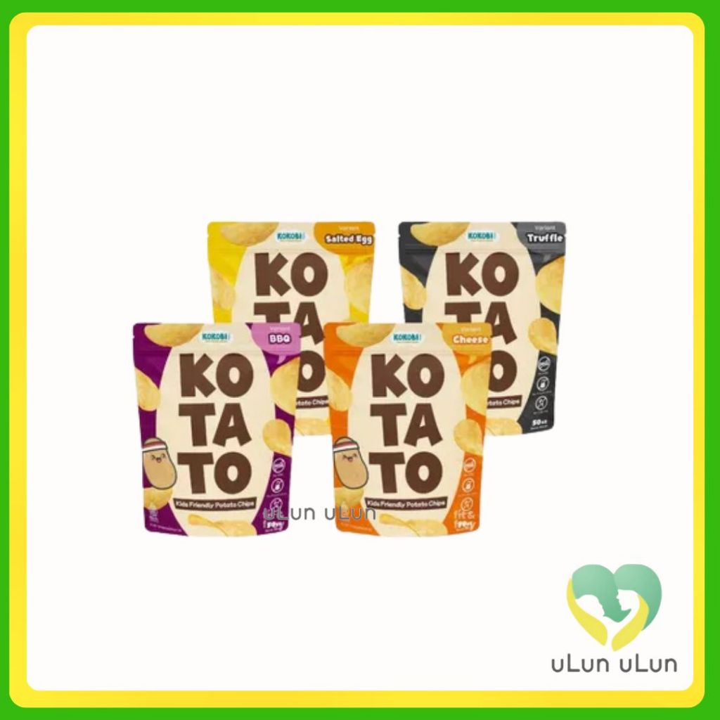 KOKOBI Kotato 50g - Keripik Kentang - Kids Friendly Potato Chips - Bbq / Cheese / Truffle / Salted E