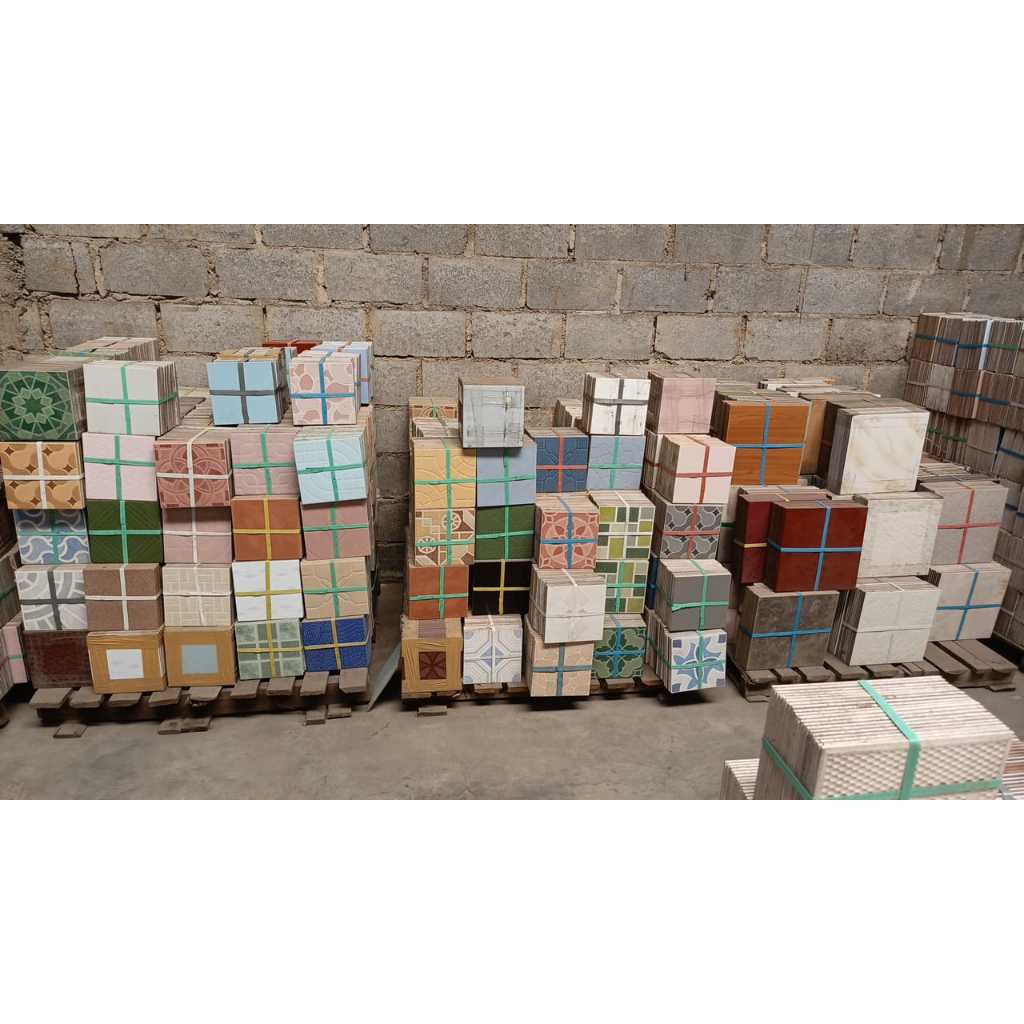 TERMURAH KERAMIK TANPA DUS UKURAN 20X20 20X25 30X30 40X40 SEWARNA GLOSSY/ MATTE