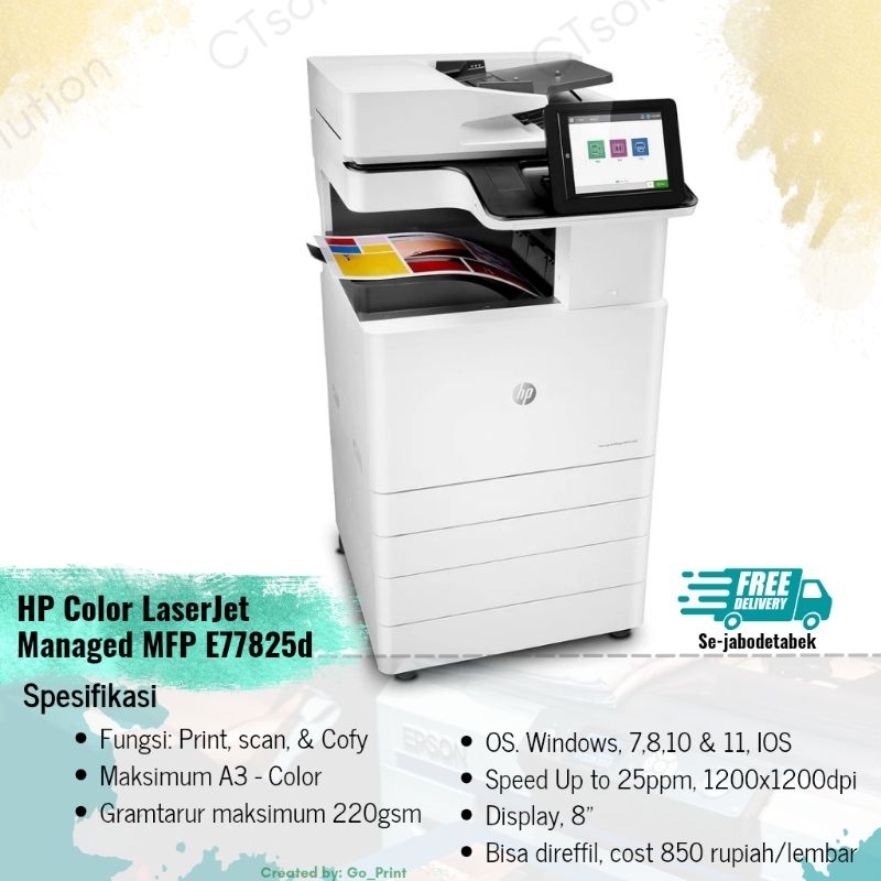 HP Color LaserJet Managed MFP E77825