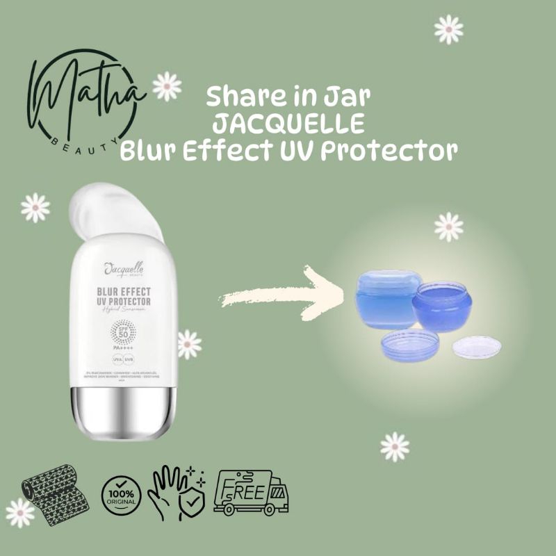 Share In Jar Jacquelle Blur Effect UV Protector Hybird Sunscreen SPF 50 PA+++