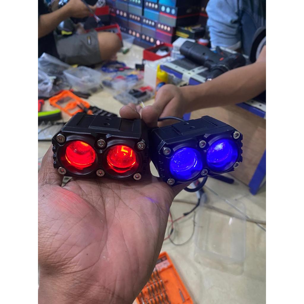 Lampu Tembak Laser 2 Mata D2 Devil CS 1060 Super S Waterproof