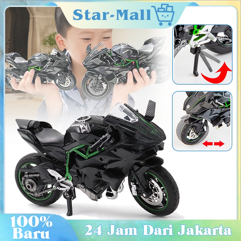 Diecast Motor 1：18 Miniatur Motor Kawasaki H2r Miniatur Motor Ninja