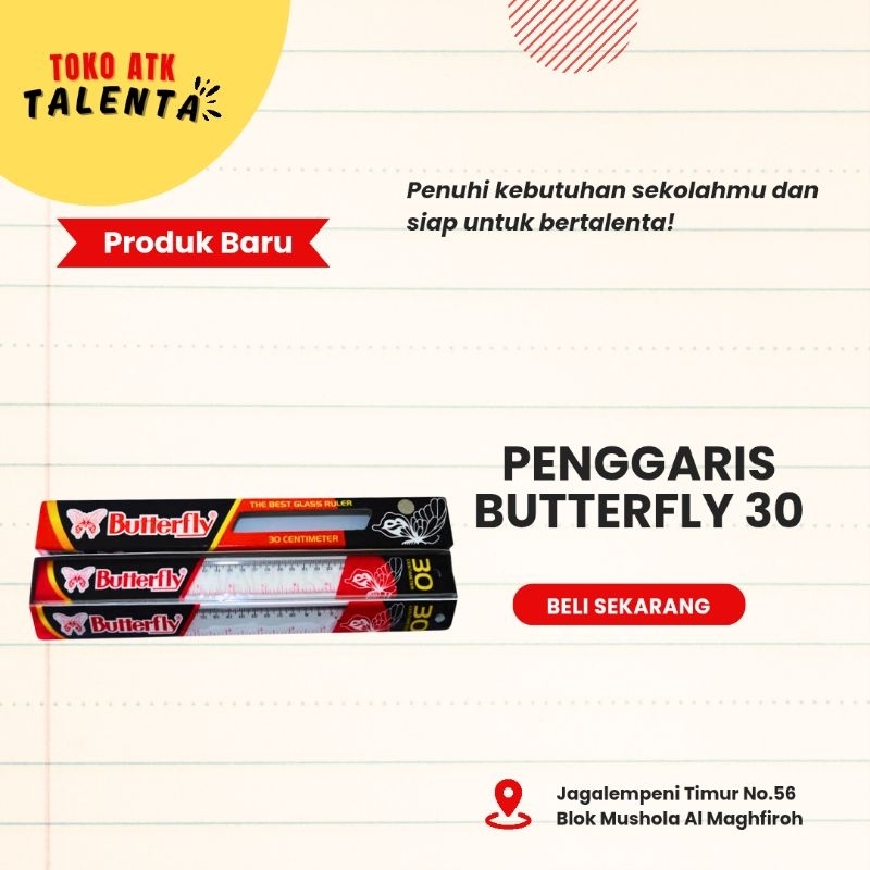 

PENGGARIS BUTTERFLY 30 CM