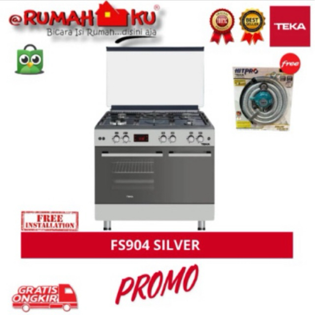 FREESTANDING COOKER TEKA FS 904 SILVER - KOMPOR GAS DENGAN OVEN
