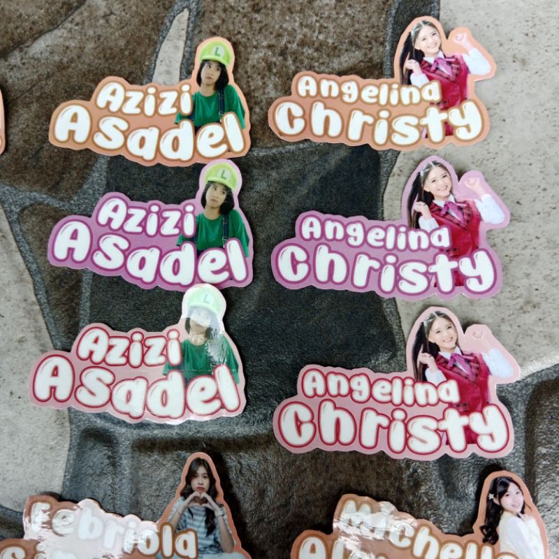 

STIKER ANTI AIR STIKER JKT48 STIKER NAMA FOTO MEMBER JKT48