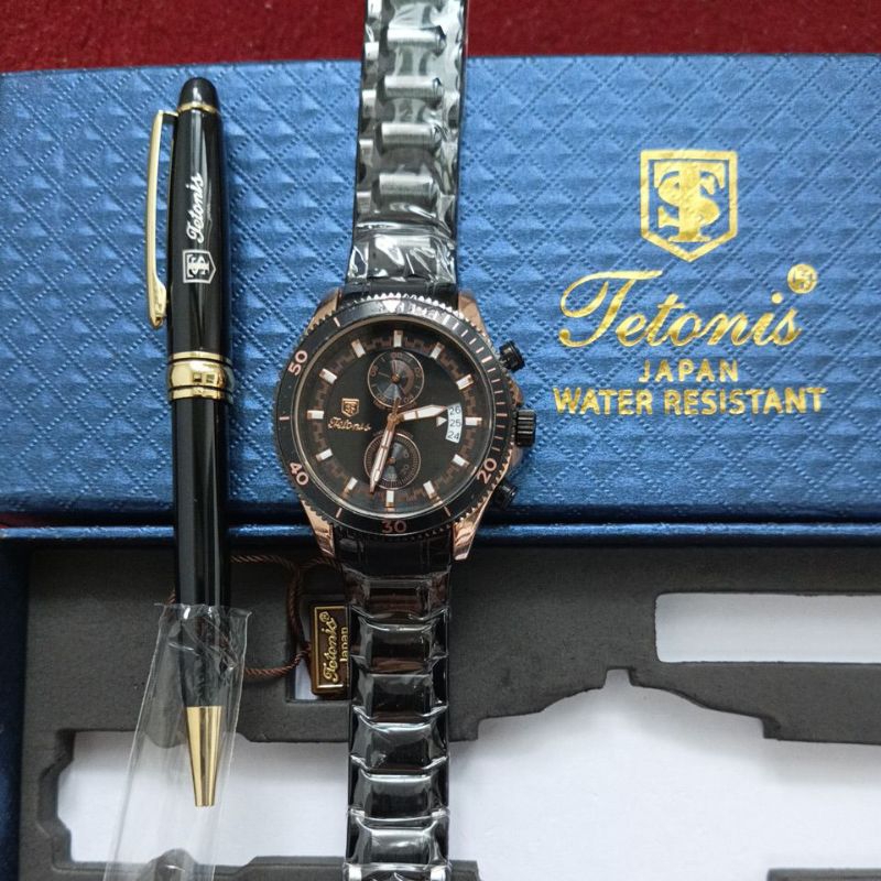 Jam Tangan Pria Tetonis, Plus Ballpoint Tetonis