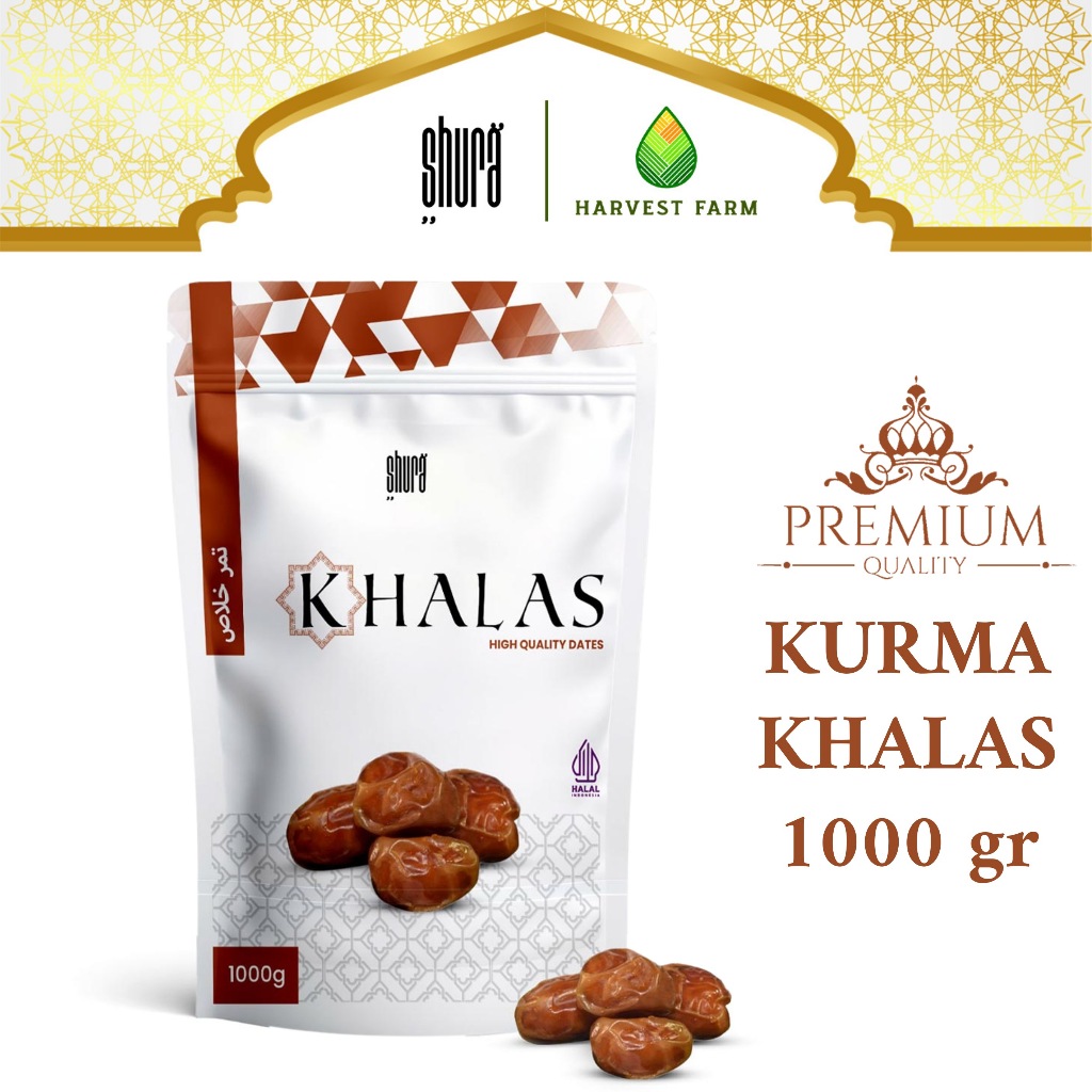 

Shura Kurma Khalas 1000 gr Premium Original High Quality