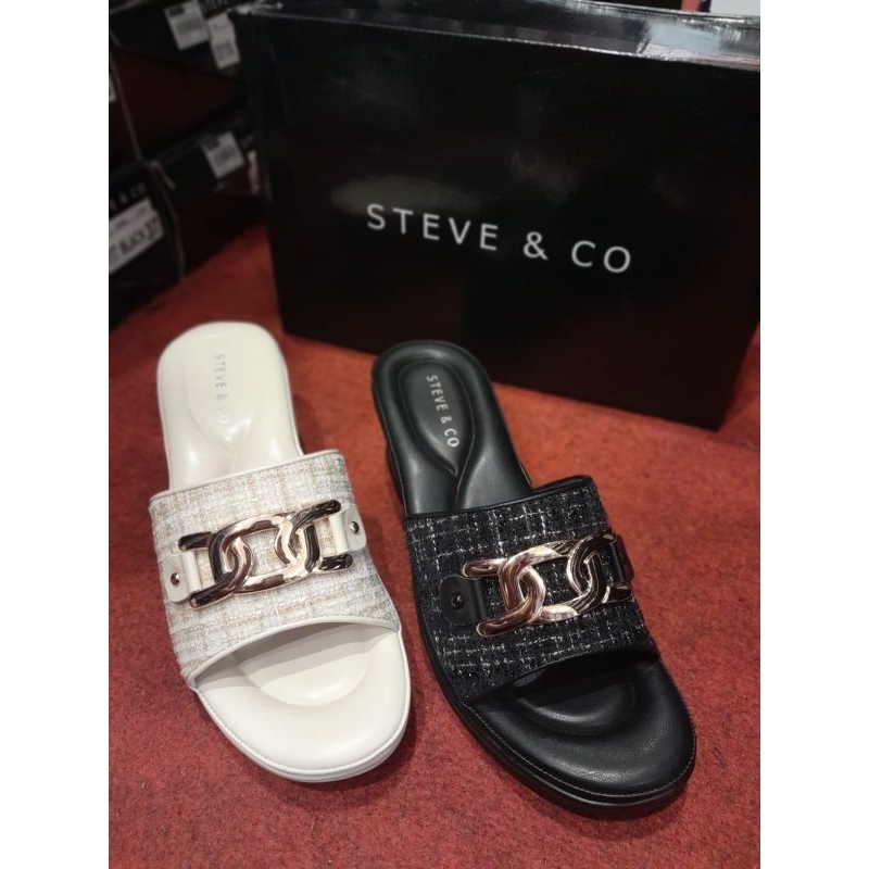Sandal wedges ringan empuk Steve&co model terbaru