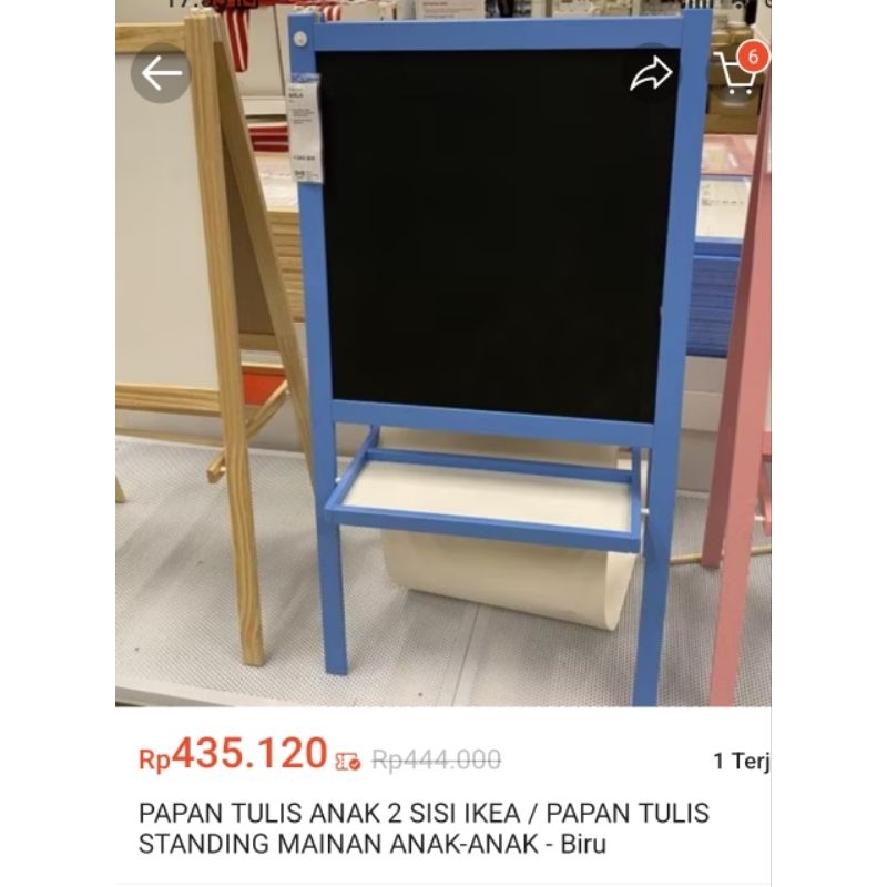 

Preloved Papan Tulis anak 2 sisi IKEA