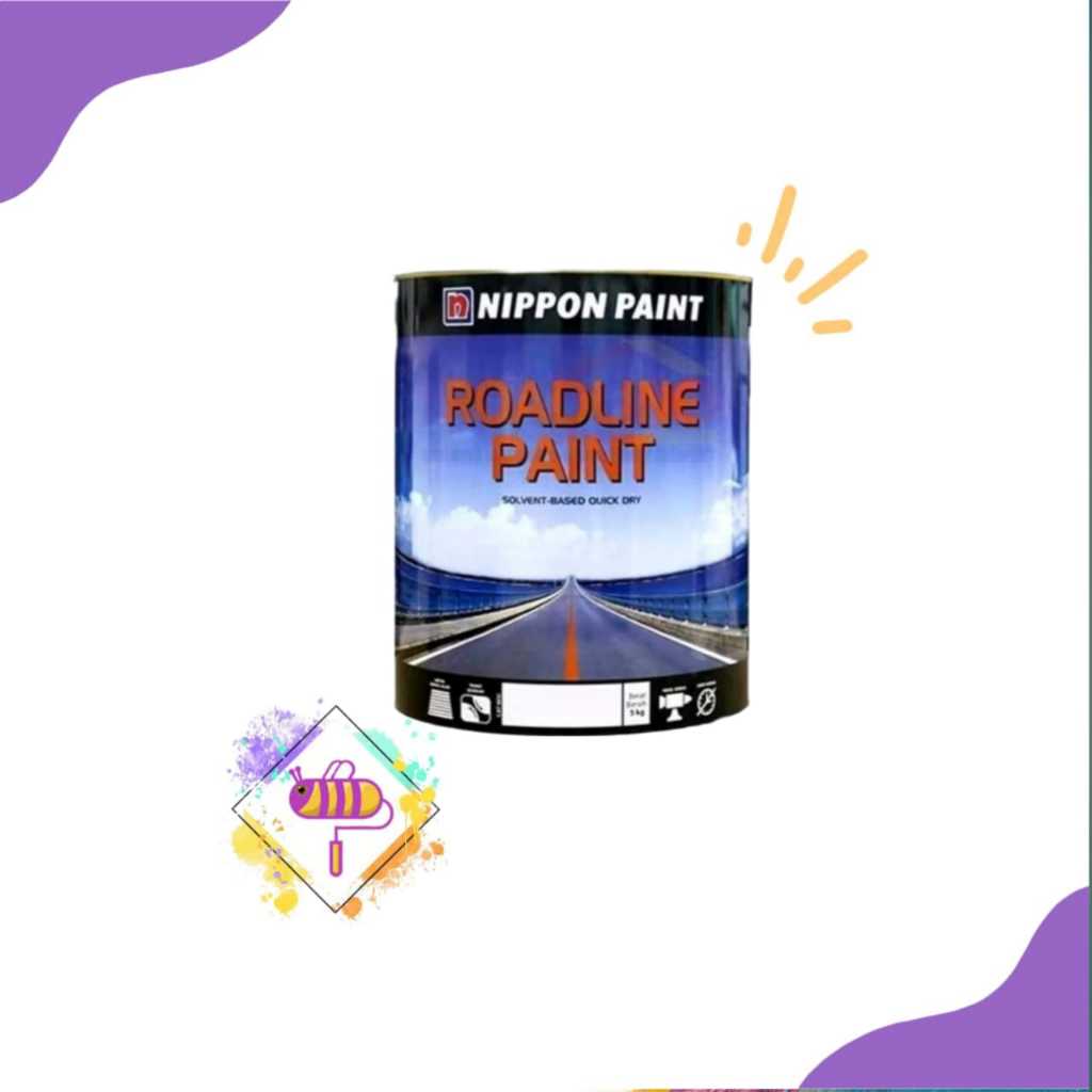 Cat Roadline Nippon Paint 5kg/ Cat Marka Jalan Nippon Paint / Cat Jalan Raya 5Kg Nippon Paint