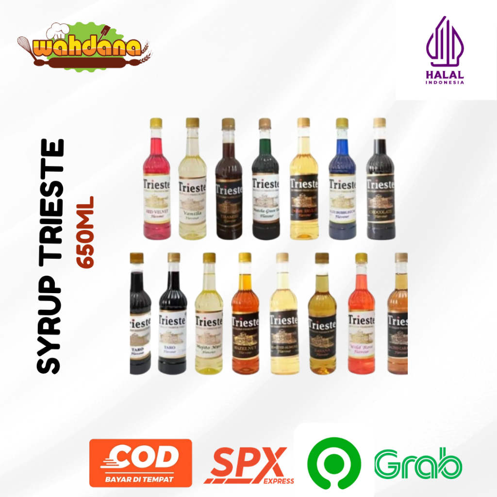 

trieste syrup import terjangkau rasa enak 650ml