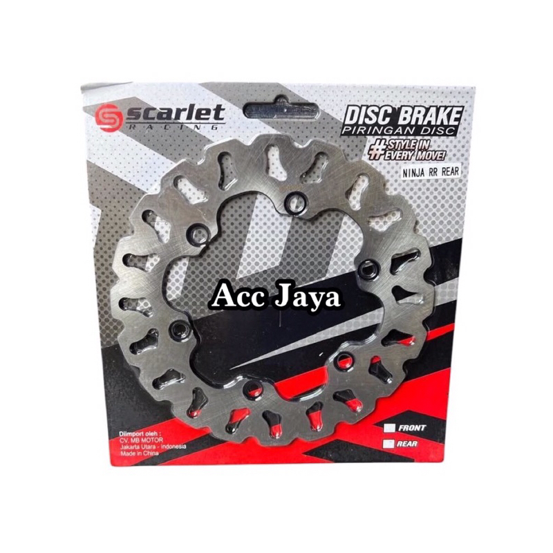 SCARLET RACING - Disc Piringan Cakram Belakang Ninja RR OLD & Ninja RR NEW Lubang Baut 6