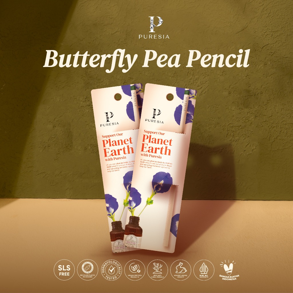 

Puresia Free Pensil Benih Butterfly Pea - 1 Pcs