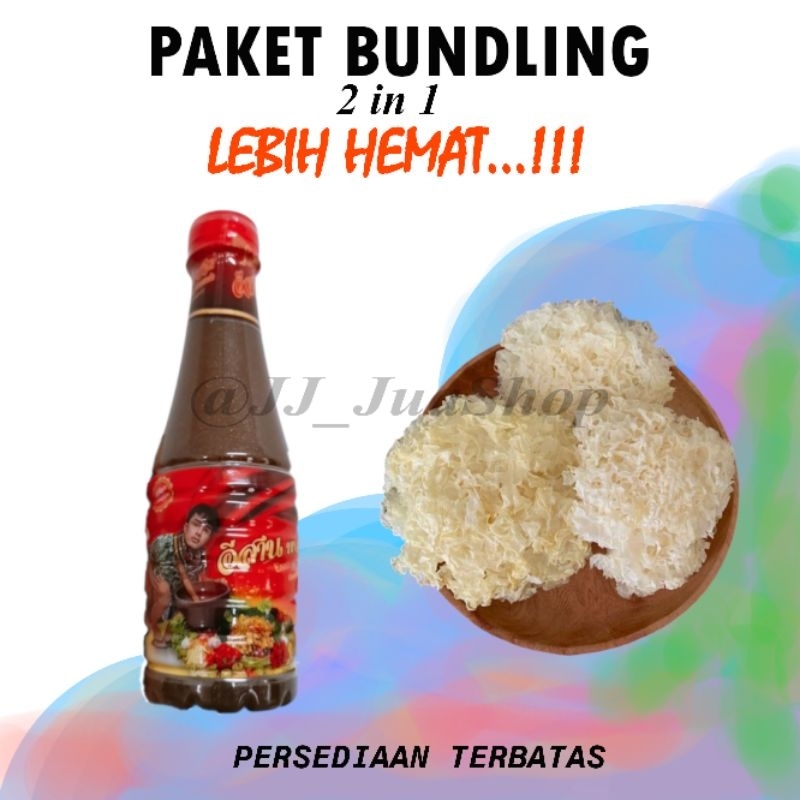 

Paket Bundling 2 in 1 / Fish Sauce + Jamur Salju / Salad Thailand/ Somtam Thailand/ Sauce Thailand Chumnan