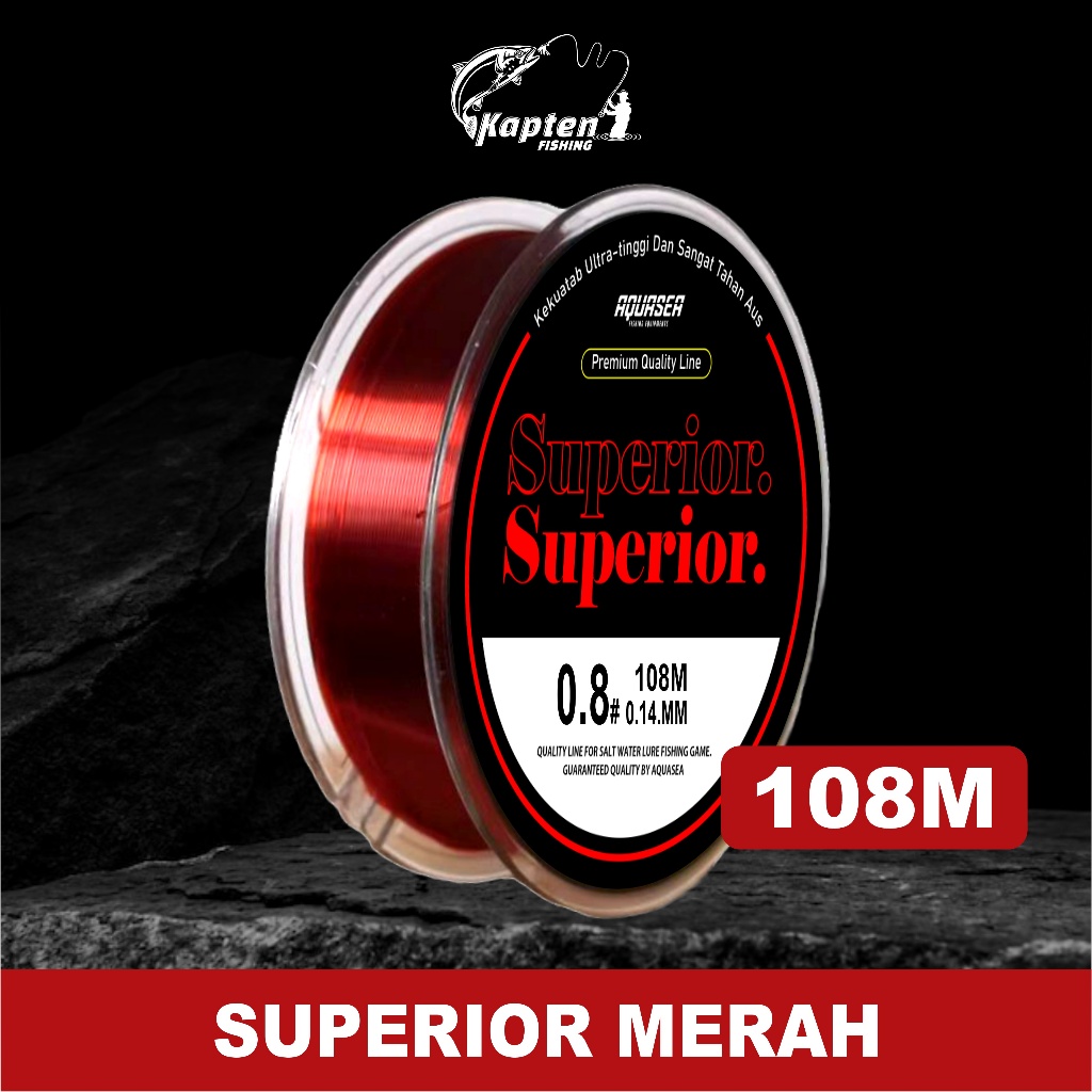 Pancing Warna Merah Senar Pancing Bahan Nilon Super kuat Senar Superior joran murah senar pancing pe
