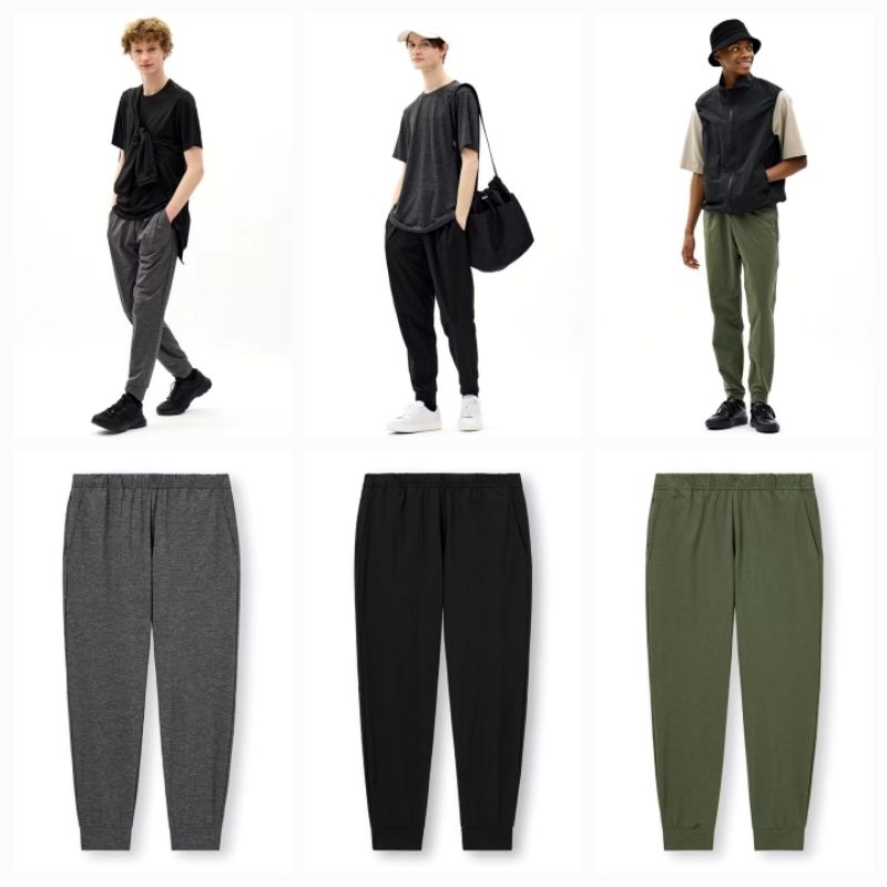Jogger Pants Uniqlo Unisex Quick Drying | Celana Panjang Jogger Stretch Pria Wanita