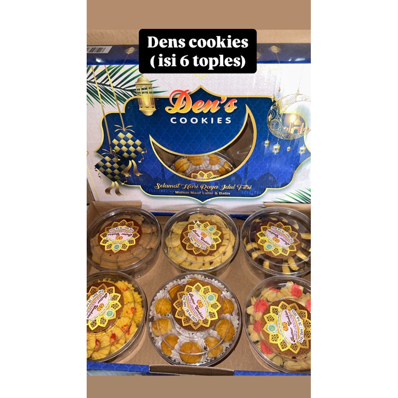 

Kue Paket Dens Cookies ( isi 6 toples)