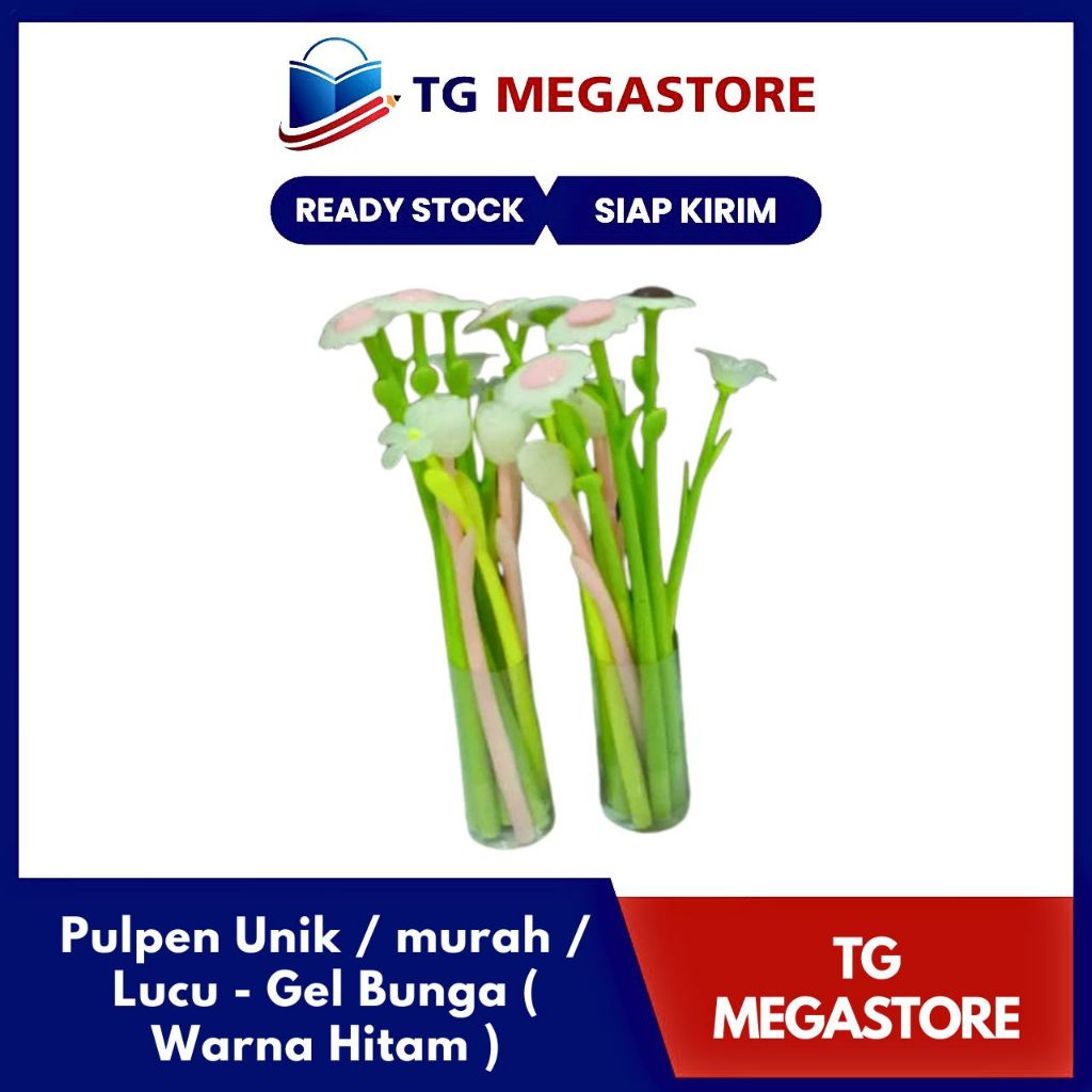 

Pulpen Unik / murah / Lucu - Gel Bunga ( Warna Hitam )